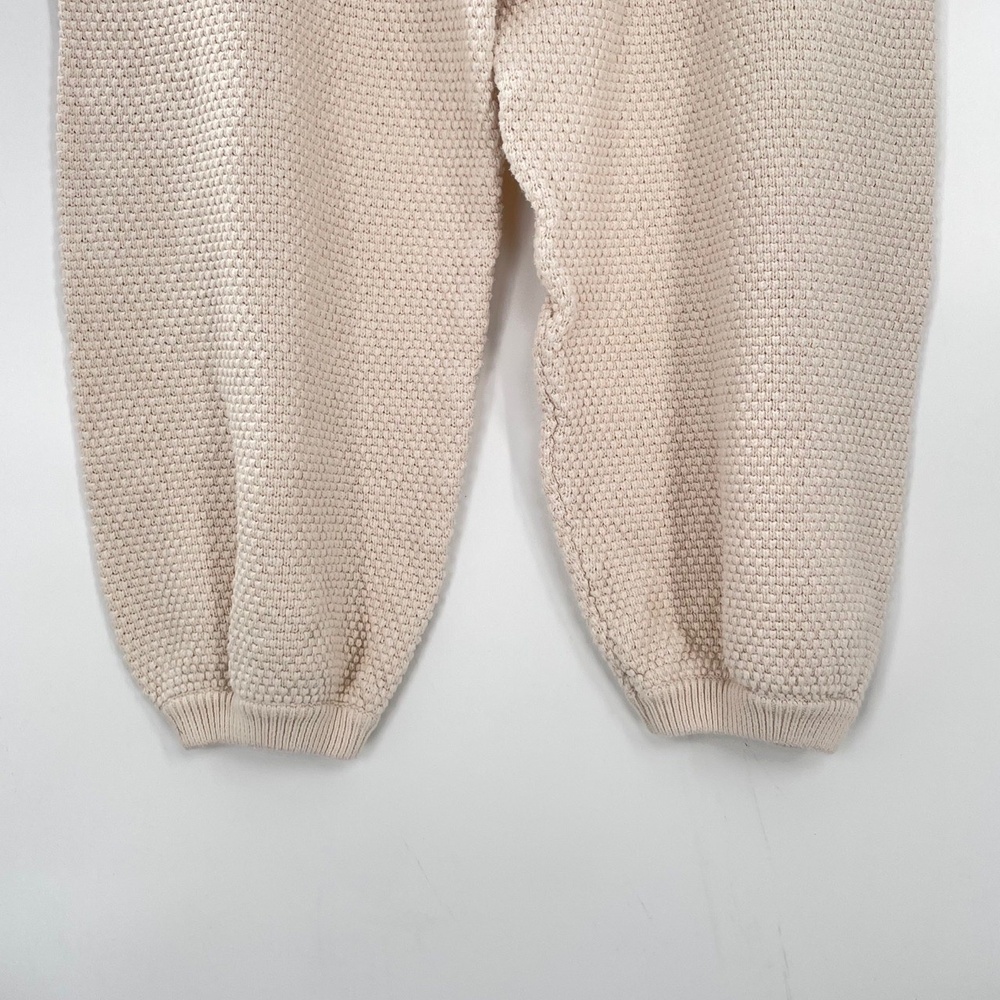 FP BEACH Women's Hailee Cream Cozy Textured Knit Mid-Rise Jogger Pants Size S/P - Picture 7 of 10